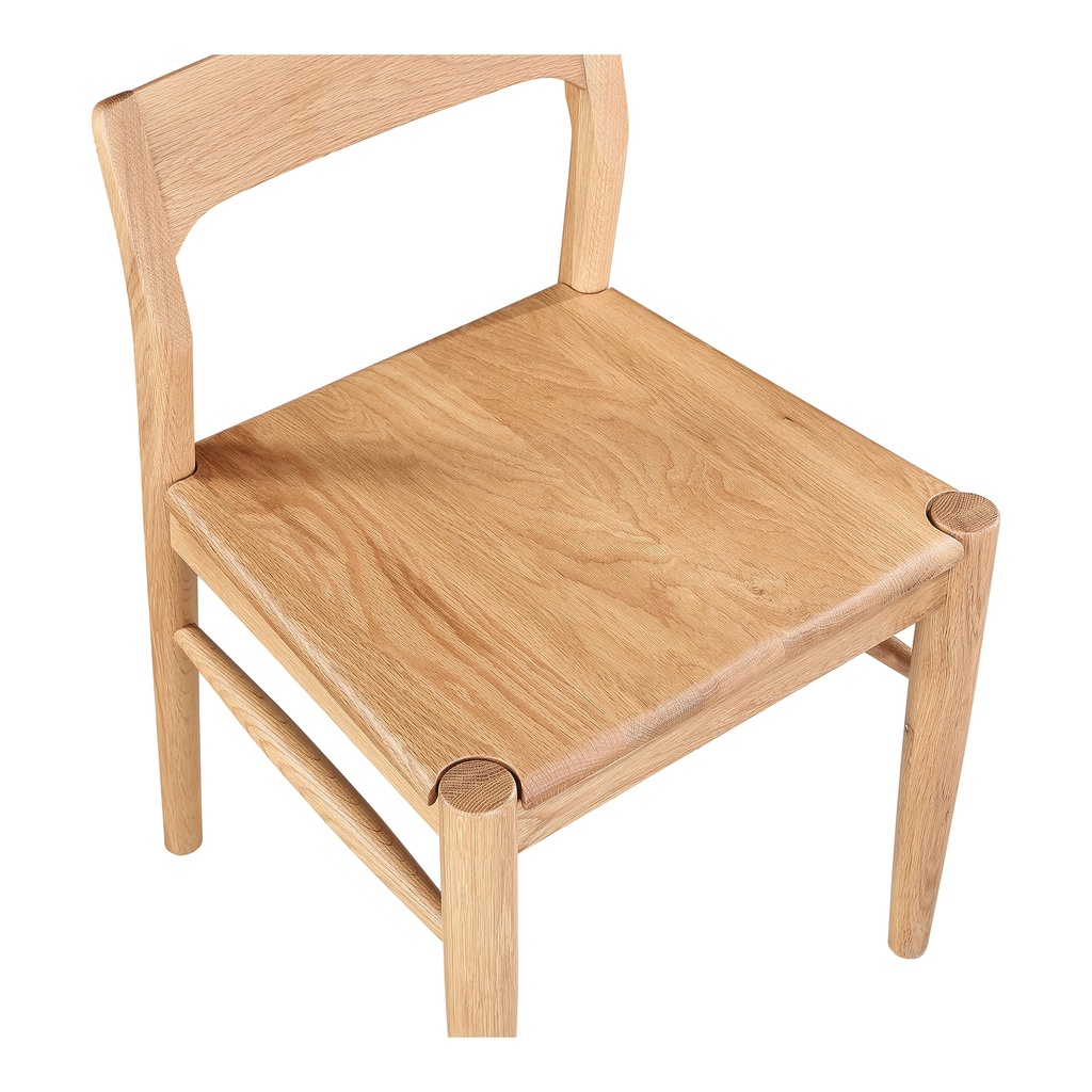 Owing Dining Chair Natural Oak - Set Of Two - 6