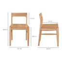 Owing Dining Chair Natural Oak - Set Of Two - 12