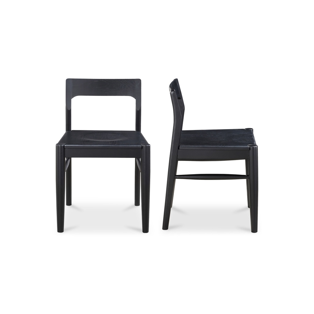 Owing Dining Chair Black - Set Of Two - 1