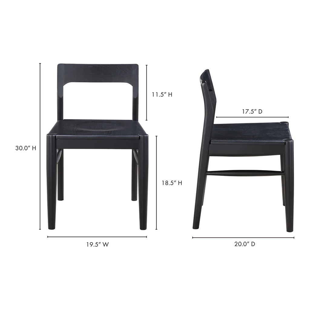 Owing Dining Chair Black - Set Of Two - 12