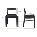 Owing Dining Chair Black - Set Of Two - 12