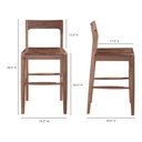 Owing Counter Stool Walnut Brown - 8