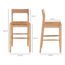 Owing Counter Stool Natural Oak - 8