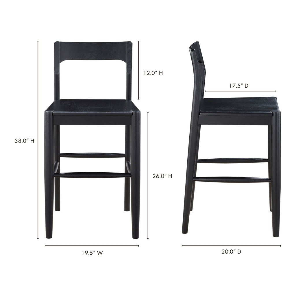 Owing Counter Stool Black - 6