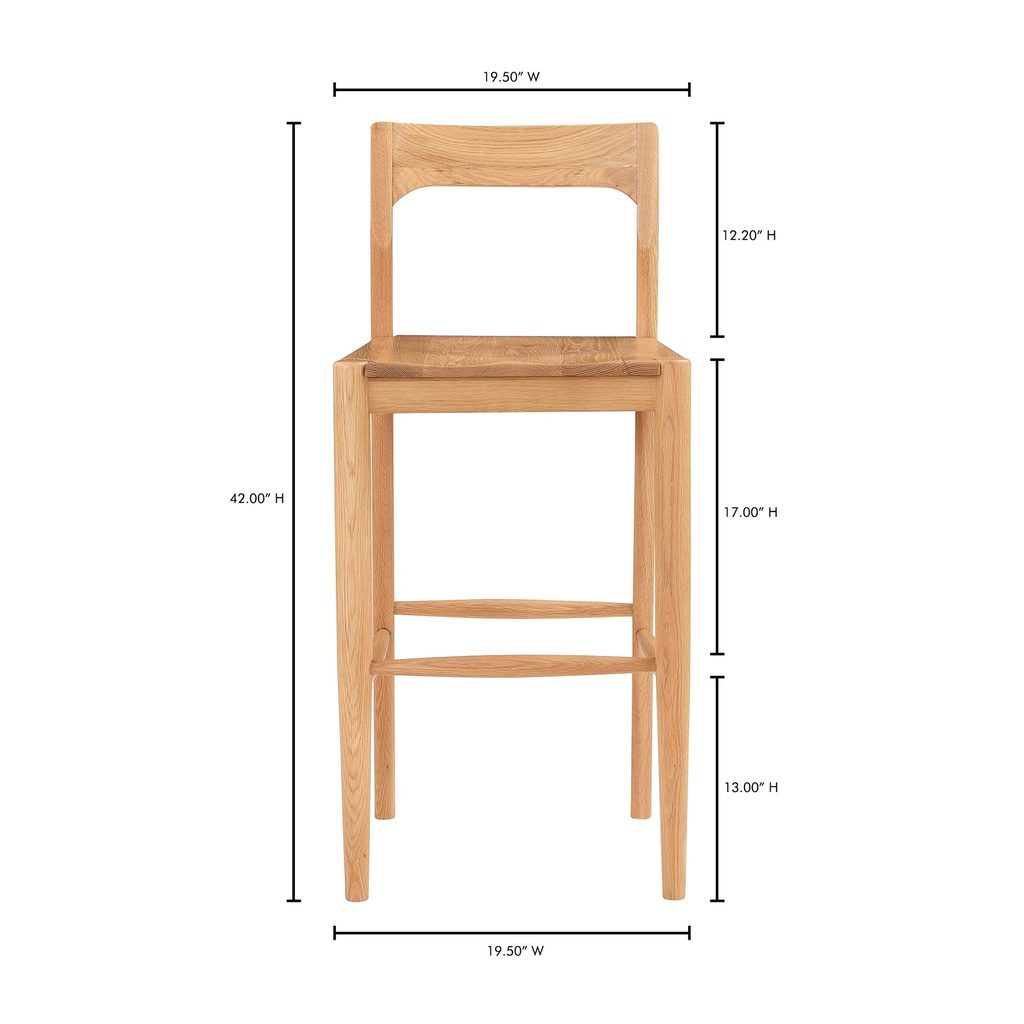 Owing Barstool Natural Oak - 8