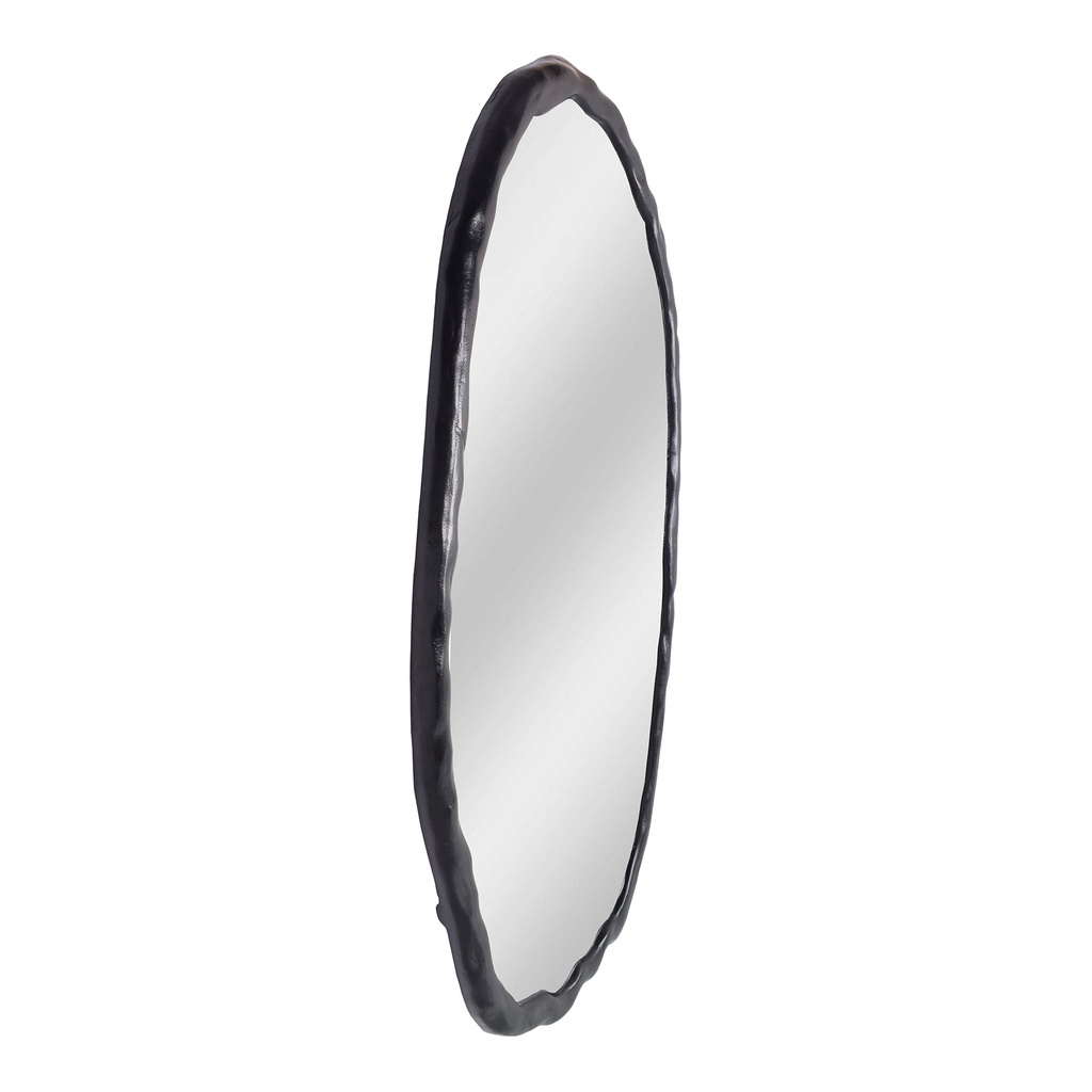 Foundry Oval Mirror Black - 1