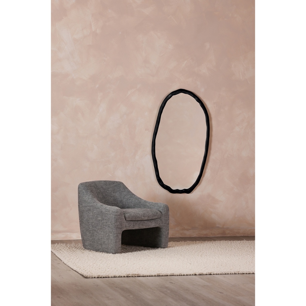 Foundry Oval Mirror Black - 3