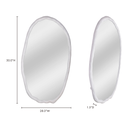 Foundry Oval Mirror White - 4