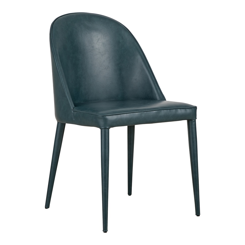 Burton Dining Chair Dark Teal Vegan Leather - Set Of Two - 4