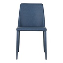 Nora Dining Chair Ocean Cavern Grey Vegan Leather - Set Of Two - 3