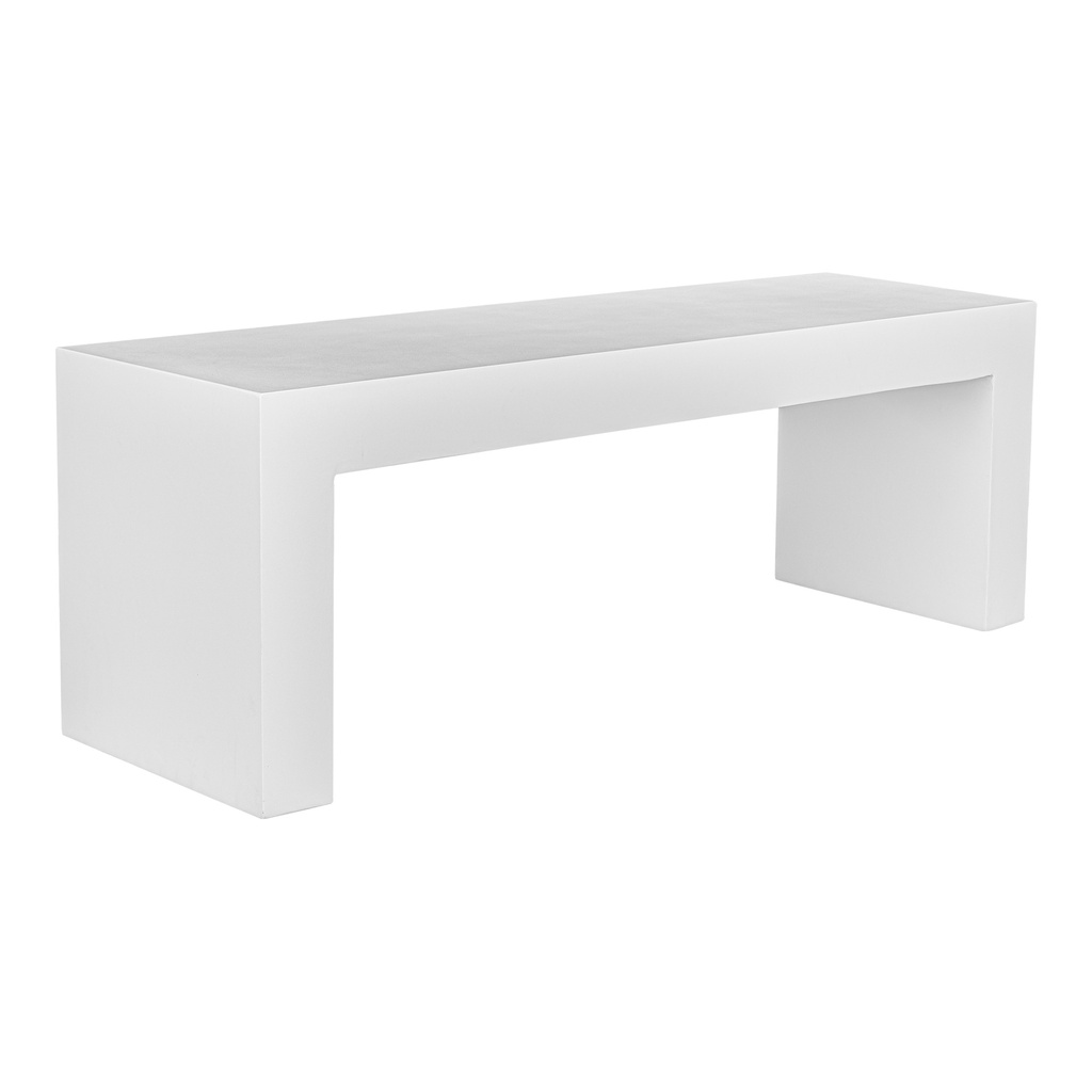 Lazarus Outdoor Bench White - 1