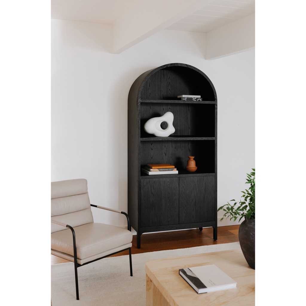 Wilde Display Cabinet Black Oak - 6