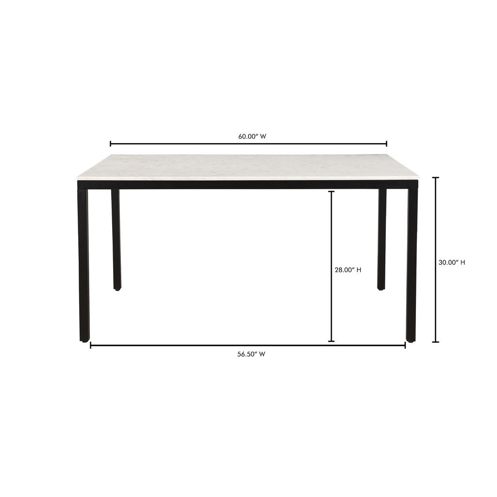 Parson Marble Small Dining Table White - 10