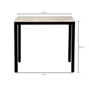 Parson Marble Mini Desk White - 10