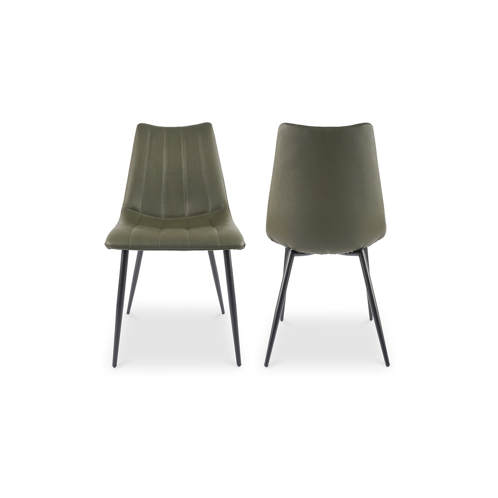 Alibi Dining Chair Dark Green - Set Of Two - 1