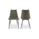 Alibi Dining Chair Dark Green - Set Of Two - 1