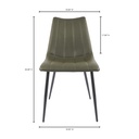 Alibi Dining Chair Dark Green - Set Of Two - 11