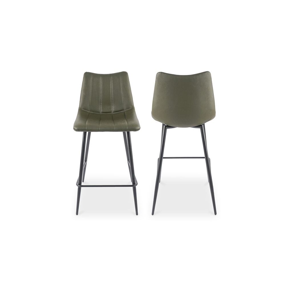 Alibi Counter Stool Dark Green - Set Of Two - 2