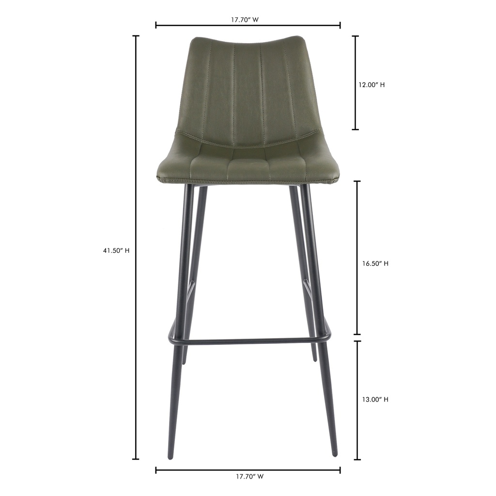 Alibi Barstool Dark Green - Set Of Two - 9