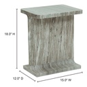 Tullia Accent Table Taupe - 9