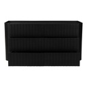 Povera 6 Drawer Dresser Black - 1