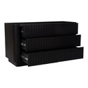 Povera 6 Drawer Dresser Black - 3