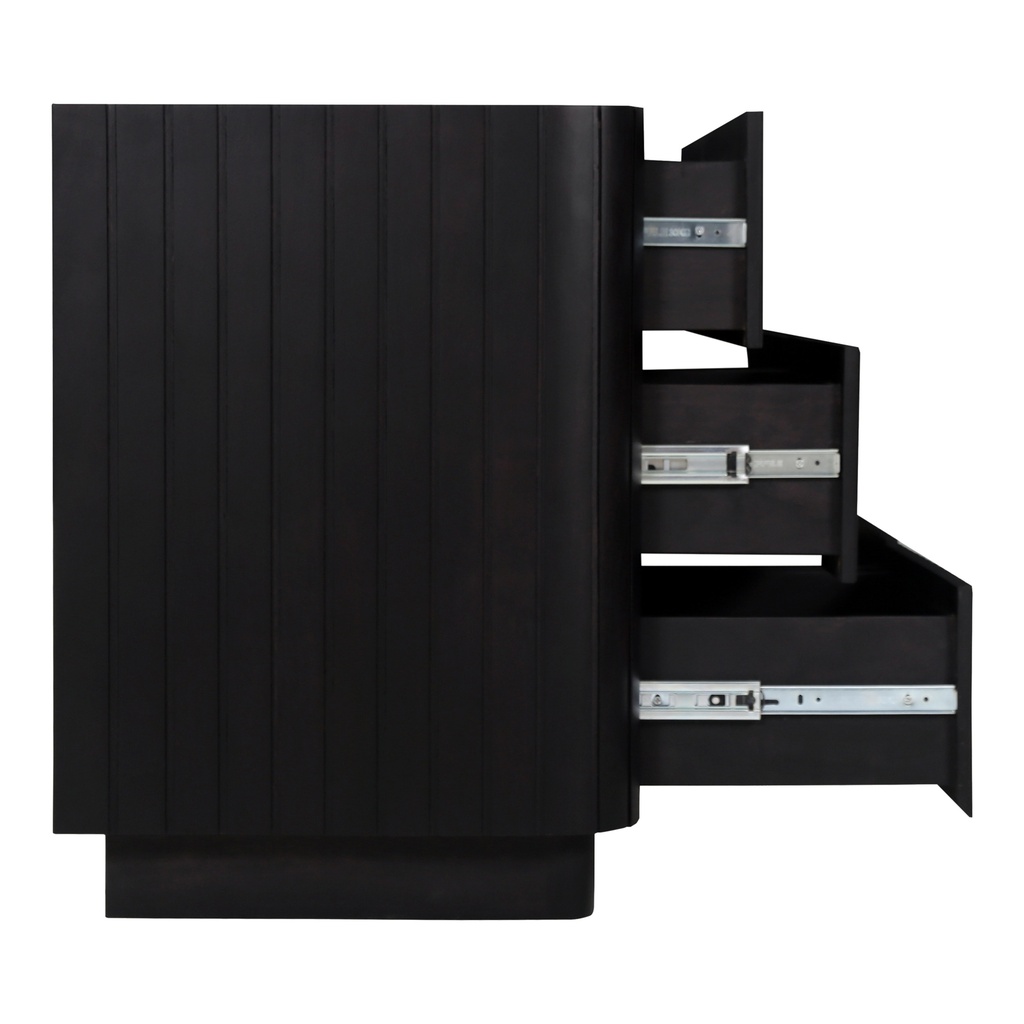 Povera 6 Drawer Dresser Black - 6