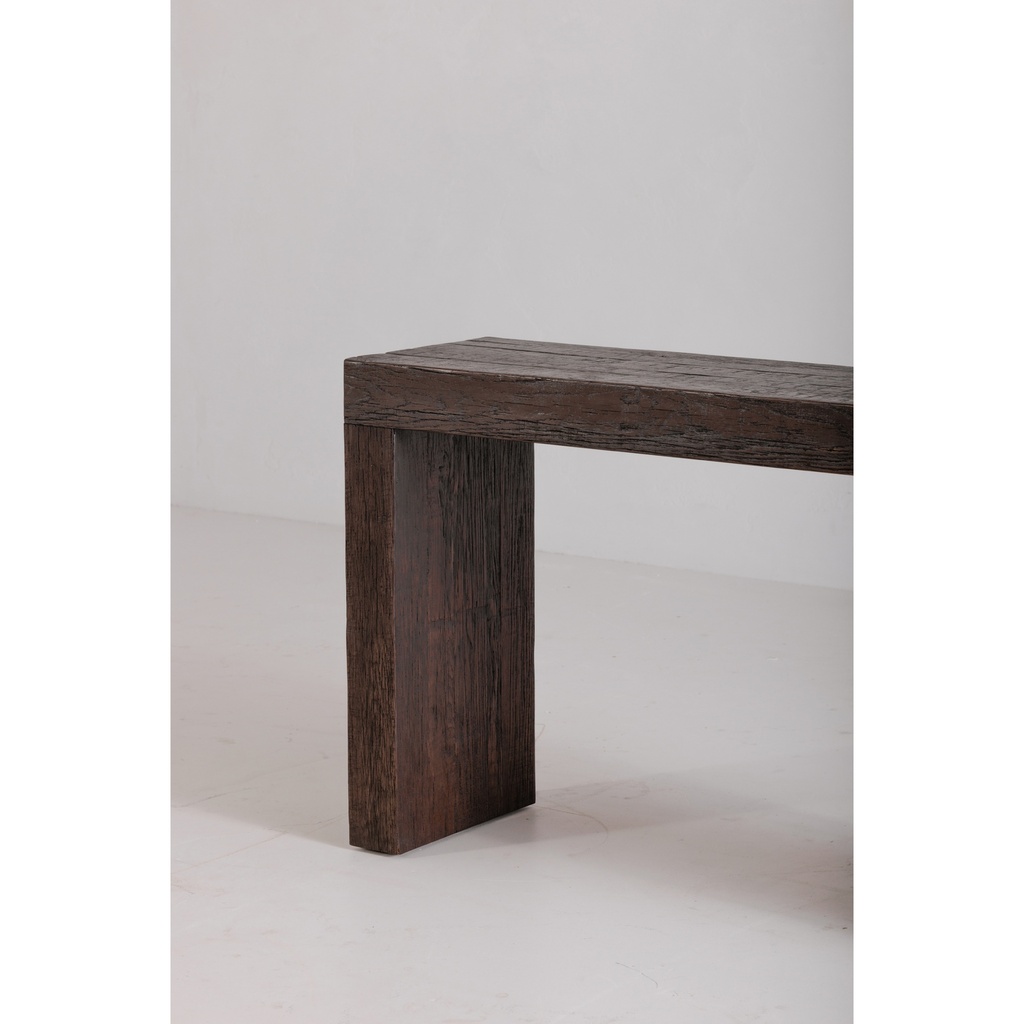 Evander Console Table Rustic Brown - 5