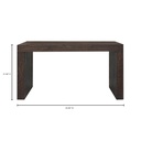 Evander Console Table Rustic Brown - 6