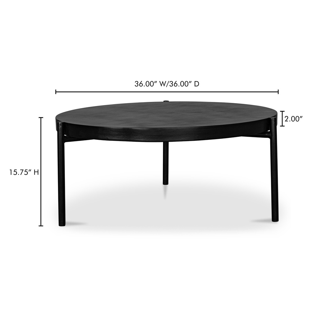 Mendez Outdoor Coffee Table Black - 5