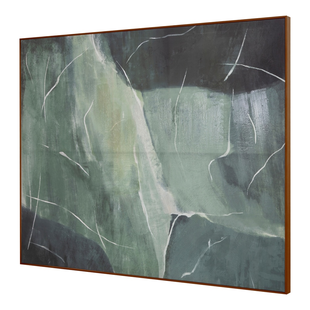 Impression Framed Painting Verdant Palette - 1