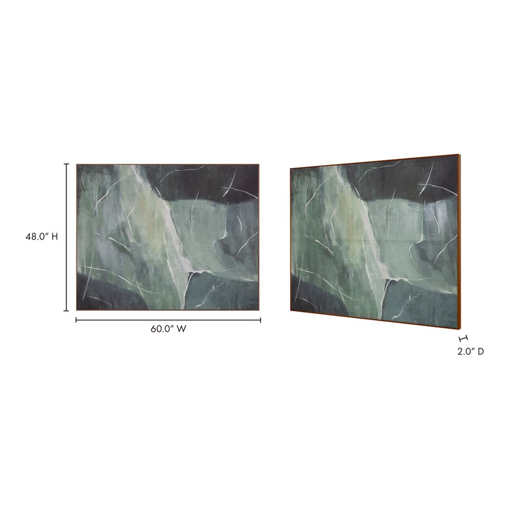 Impression Framed Painting Verdant Palette - 8
