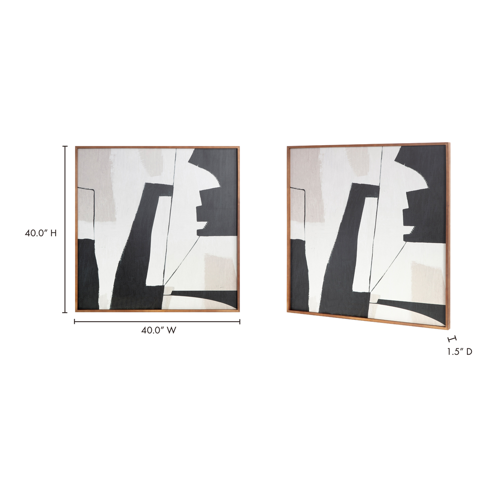 Nostalgia Framed Painting Warm Palette - 8