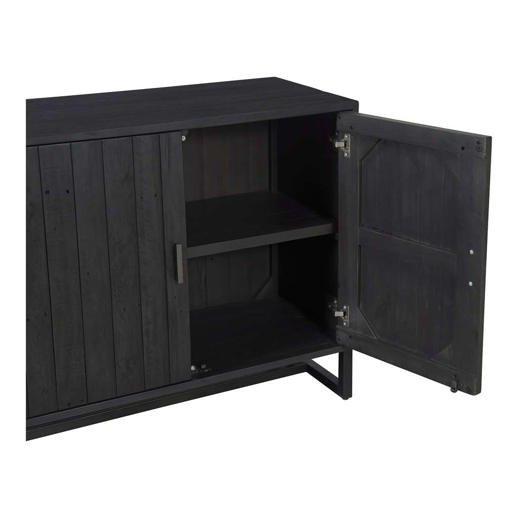 Sierra 2 Door Cabinet Black - 5