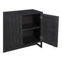 Sierra 2 Door Cabinet Black - 5