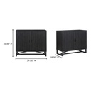 Sierra 2 Door Cabinet Black - 8