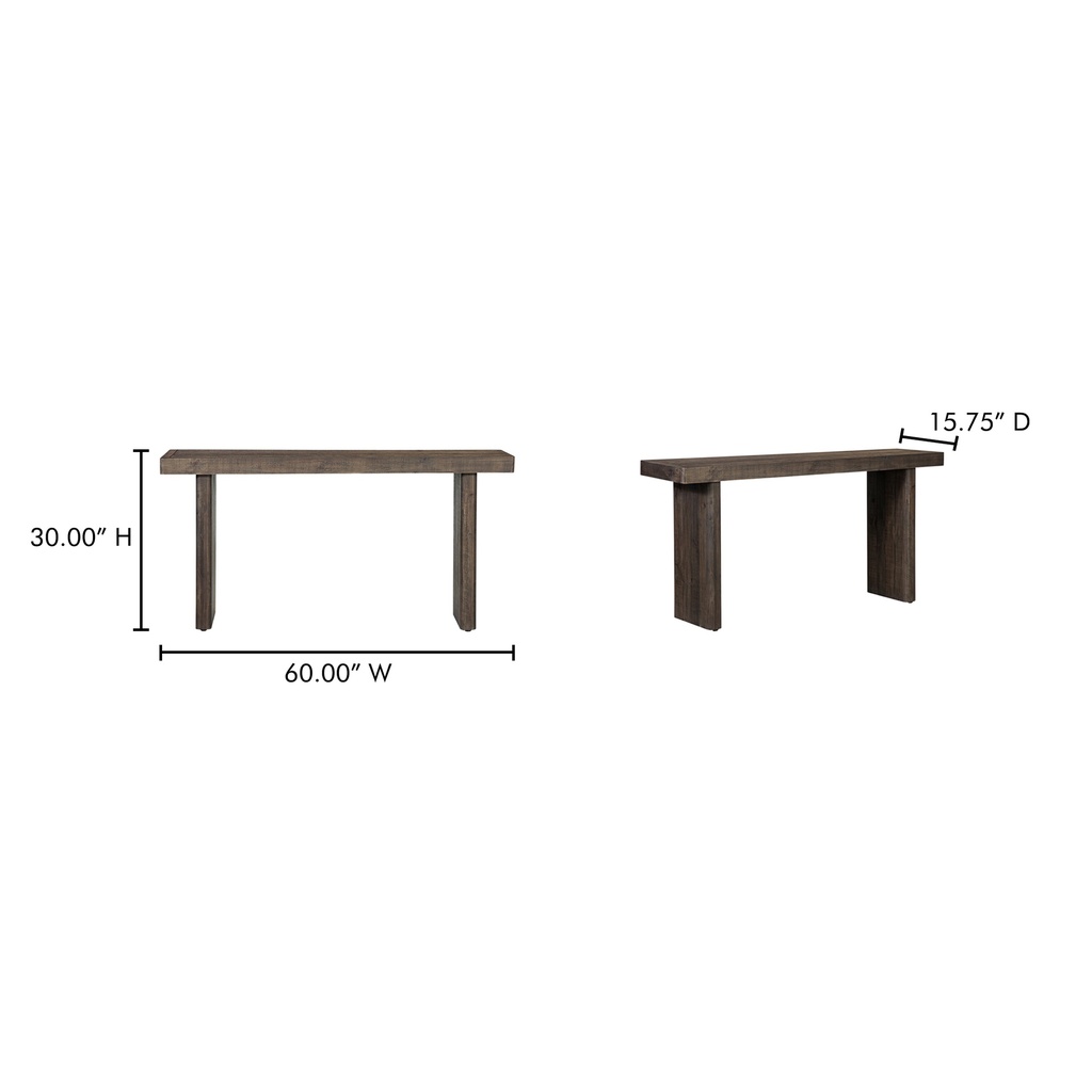 Monterey Console Table Aged Brown - 8