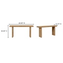 Monterey Console Table Rustic Blonde - 8