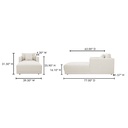 Bryn Chaise Oyster - 7