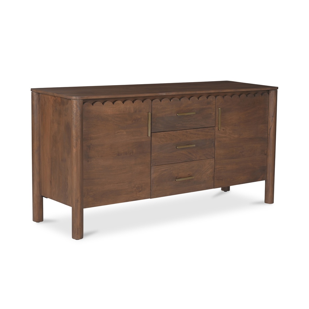 Wiley 3 Drawer Sideboard Vintage Brown - 1