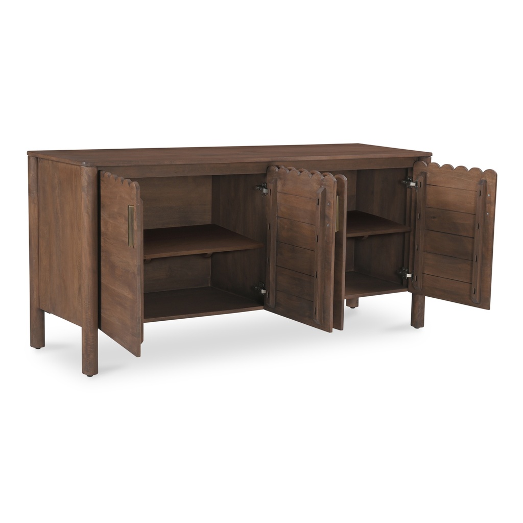 Wiley 4 Door Sideboard Vintage Brown - 2