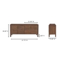Wiley 4 Door Sideboard Vintage Brown - 13