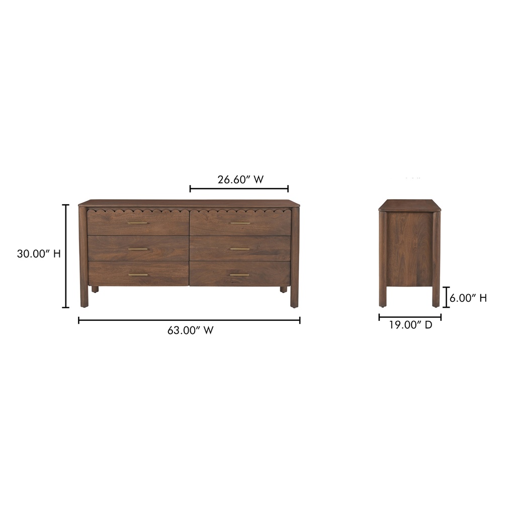 Wiley Dresser Vintage Brown - 13