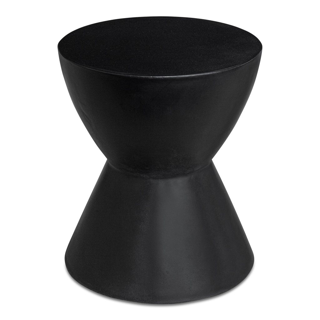 Hourglass Outdoor Stool Black - 1