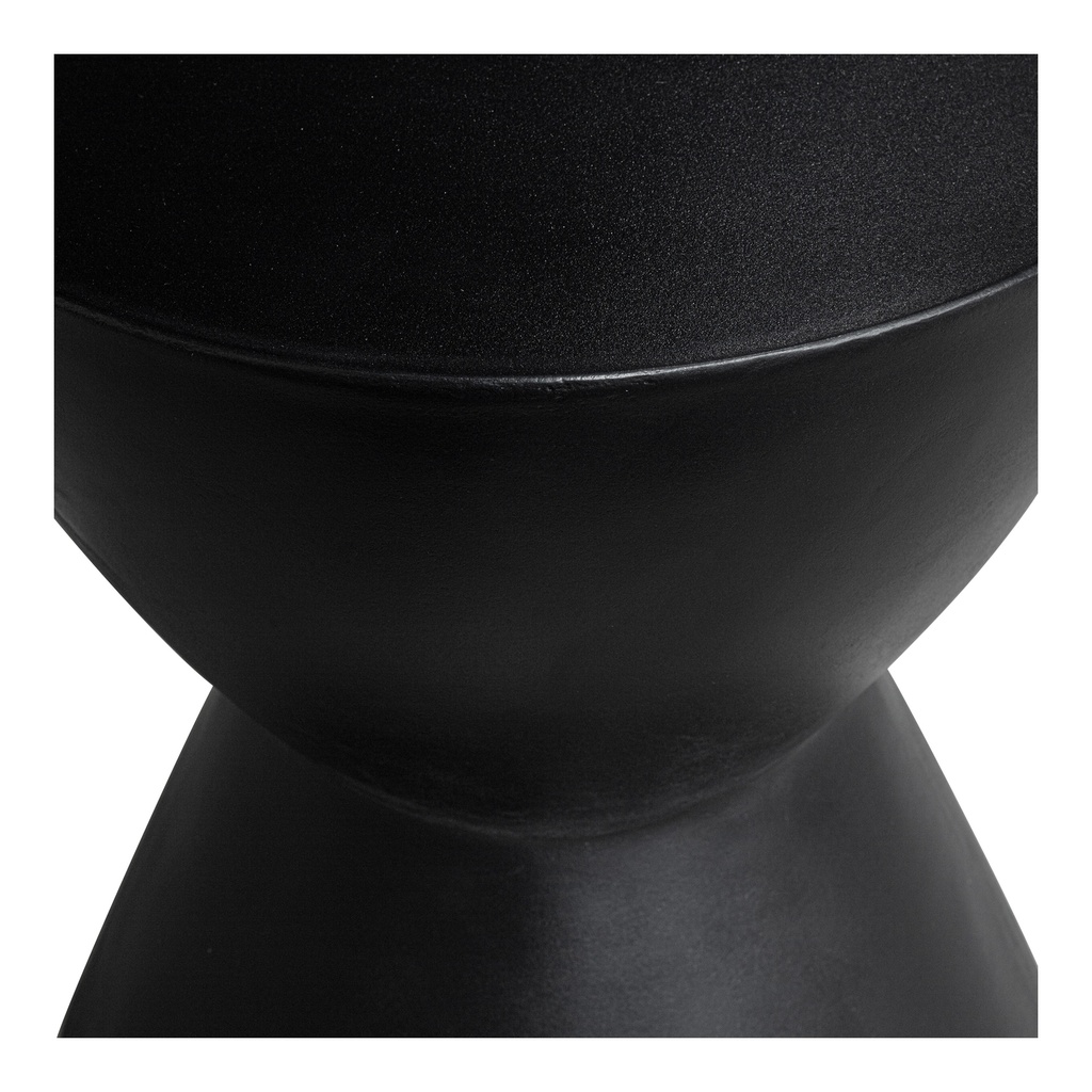 Hourglass Outdoor Stool Black - 2