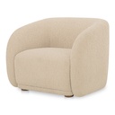 Faye Accent Chair Beige Boucle - 1