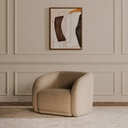 Faye Accent Chair Beige Boucle - 5