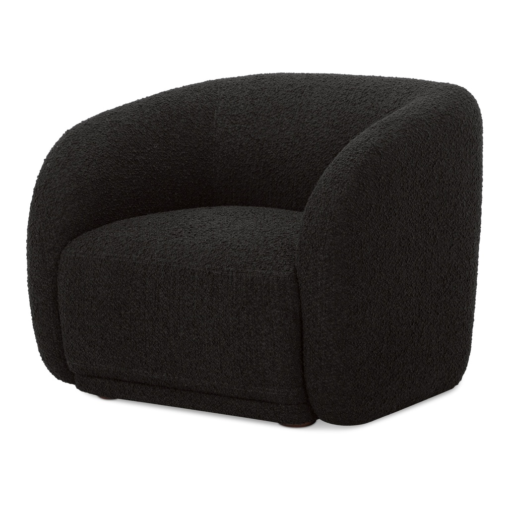 Faye Accent Chair Black Boucle - 1
