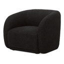 Faye Accent Chair Black Boucle - 1