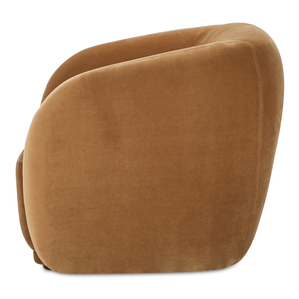 Faye Accent Chair Tan Faux Mohair - 2